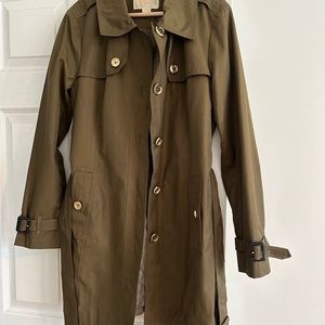 Michael Kors Olive Green Trench